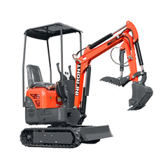 1.2-Ton RED Mini Excavator-side system
