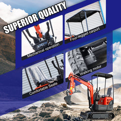 1.2-ton excavator with a mechanical thumb