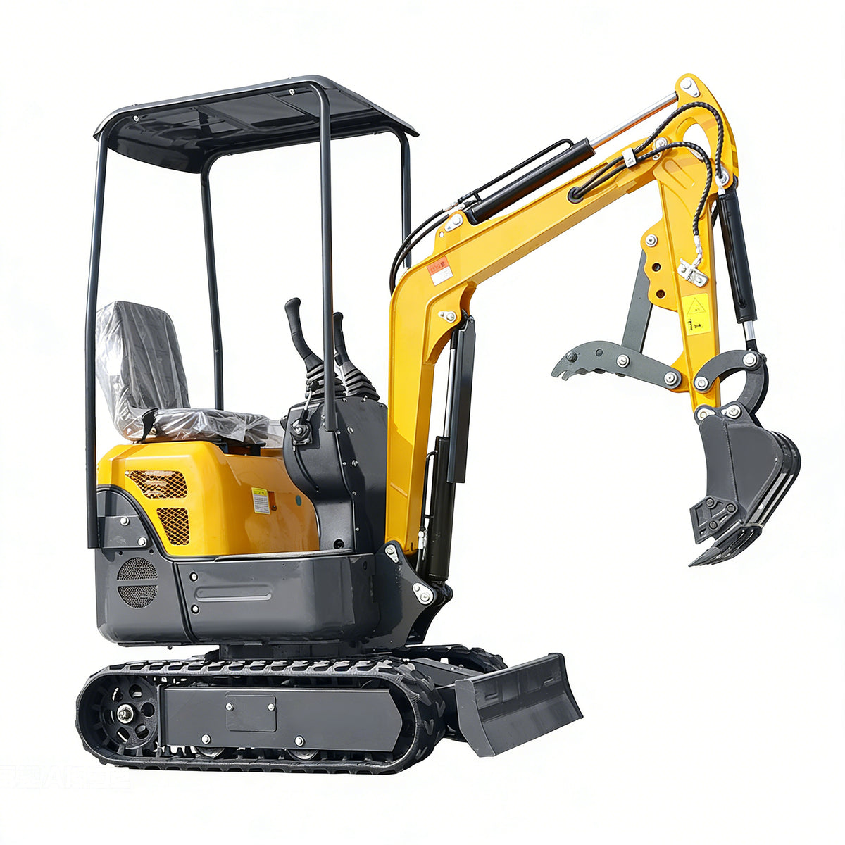 1.2-ton excavator with a mechanical thumb