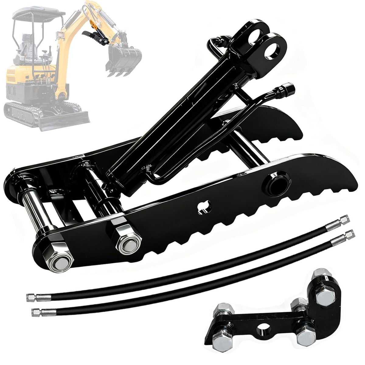 Three-Hole Hydraulic ThumbClamp with L-Shaped Bracket